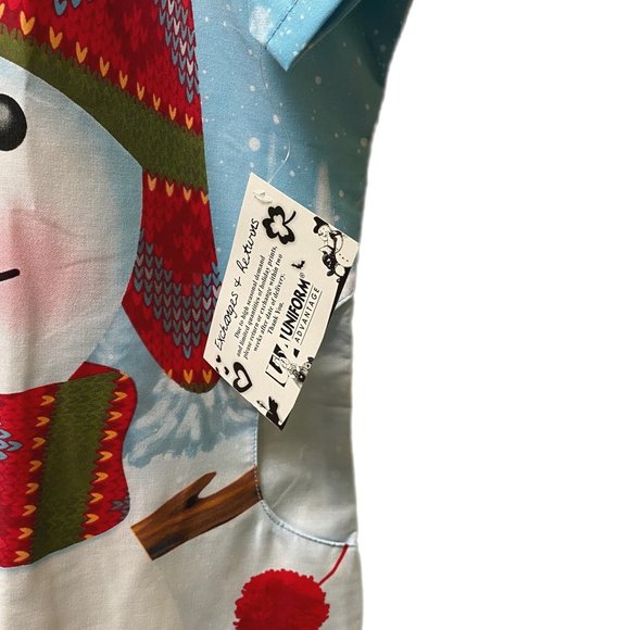 UA Scrubs - Light Blue with Snowman - Large - NWT - Picture 7 of 9